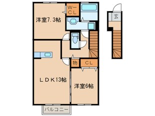 ウィット竜泉寺　A棟の物件間取画像